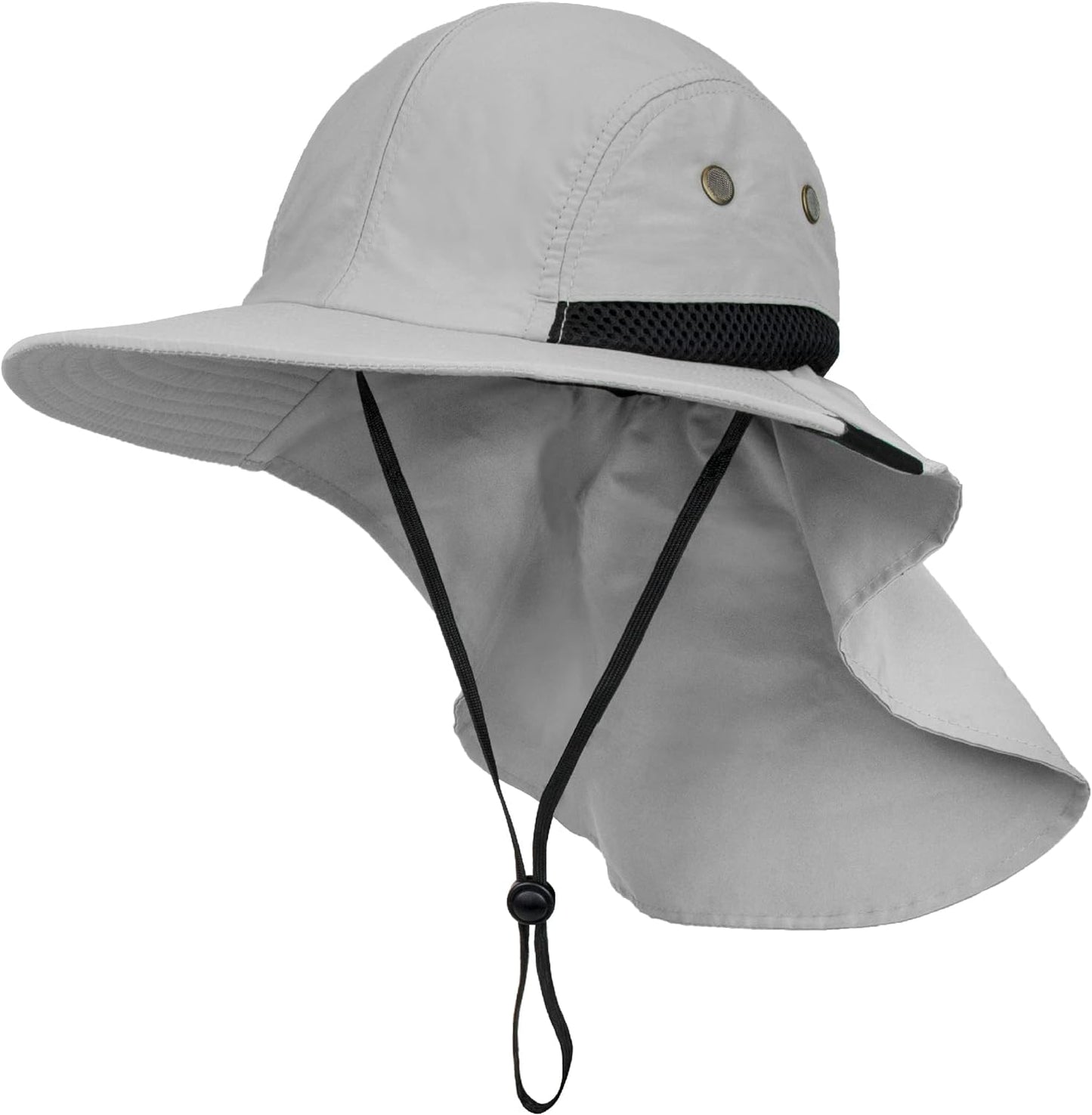 Sun Hat for Men, Wide Brim Fishing Hat Neck Flap Cover Men, Women, Hiking, Camping, Sun Protection UV, Gardening