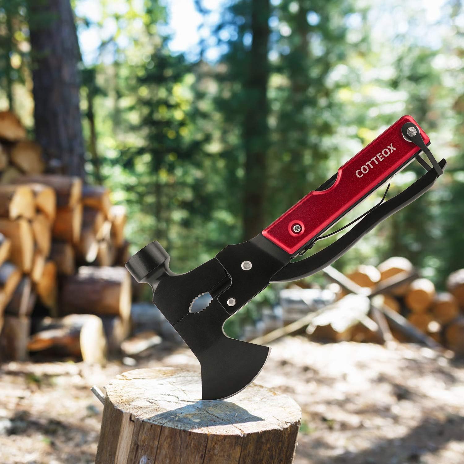 Gifts for Dad Him Men Fathers Grandpa Husband Boyfriend Women, Unique Anniversary Christmas Birthday Gift Multitools Camping Hatchet Stainless Steel